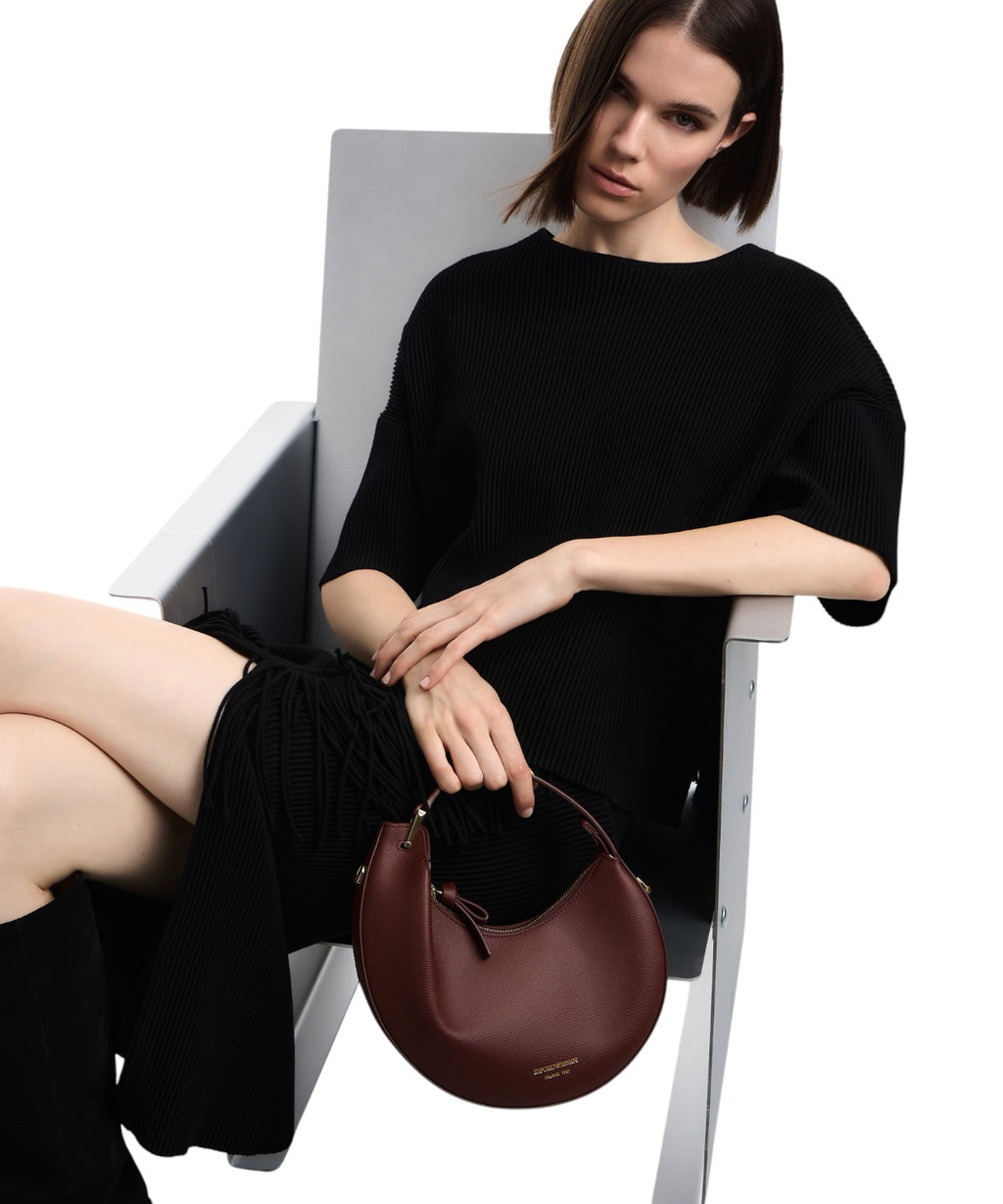 Mini Bag Emporio Armani Hobo in Pelle Elegante