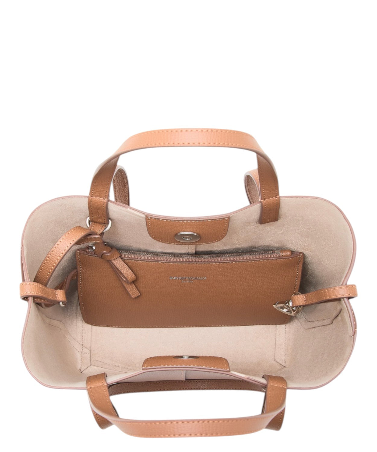 Borsa Emporio Armani 1981 Tote Bag in Pelle Elegante