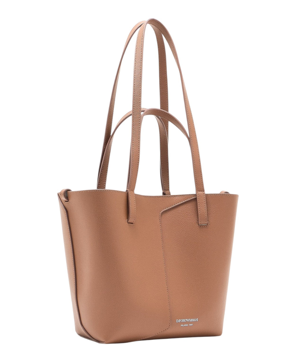 Borsa Emporio Armani 1981 Tote Bag in Pelle Elegante