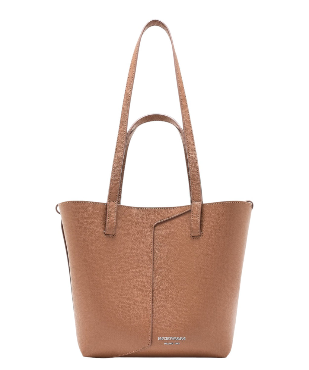 Borsa Emporio Armani 1981 Tote Bag in Pelle Elegante