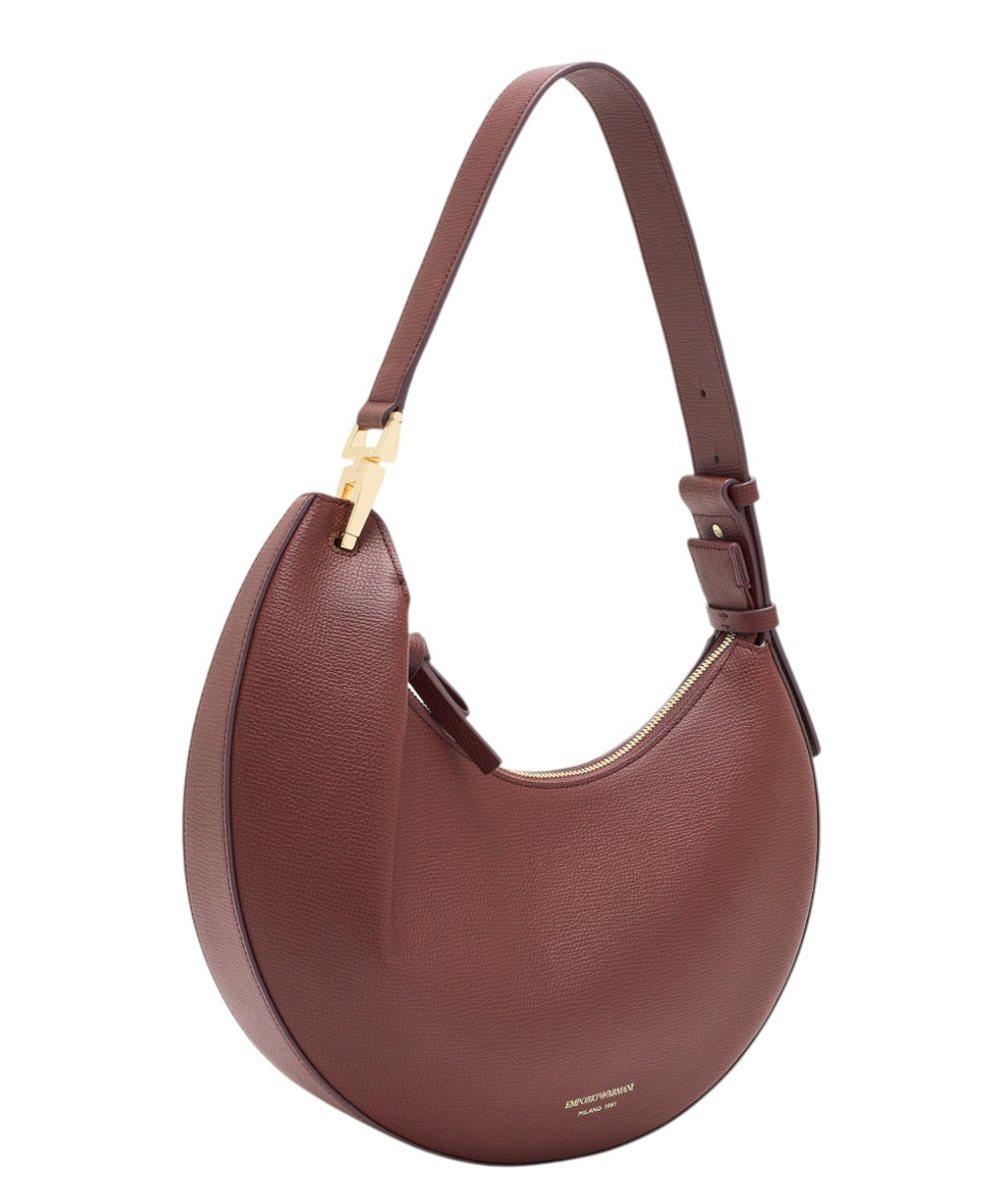 Borsa Emporio Armani 1981 hobo pelle mini granata