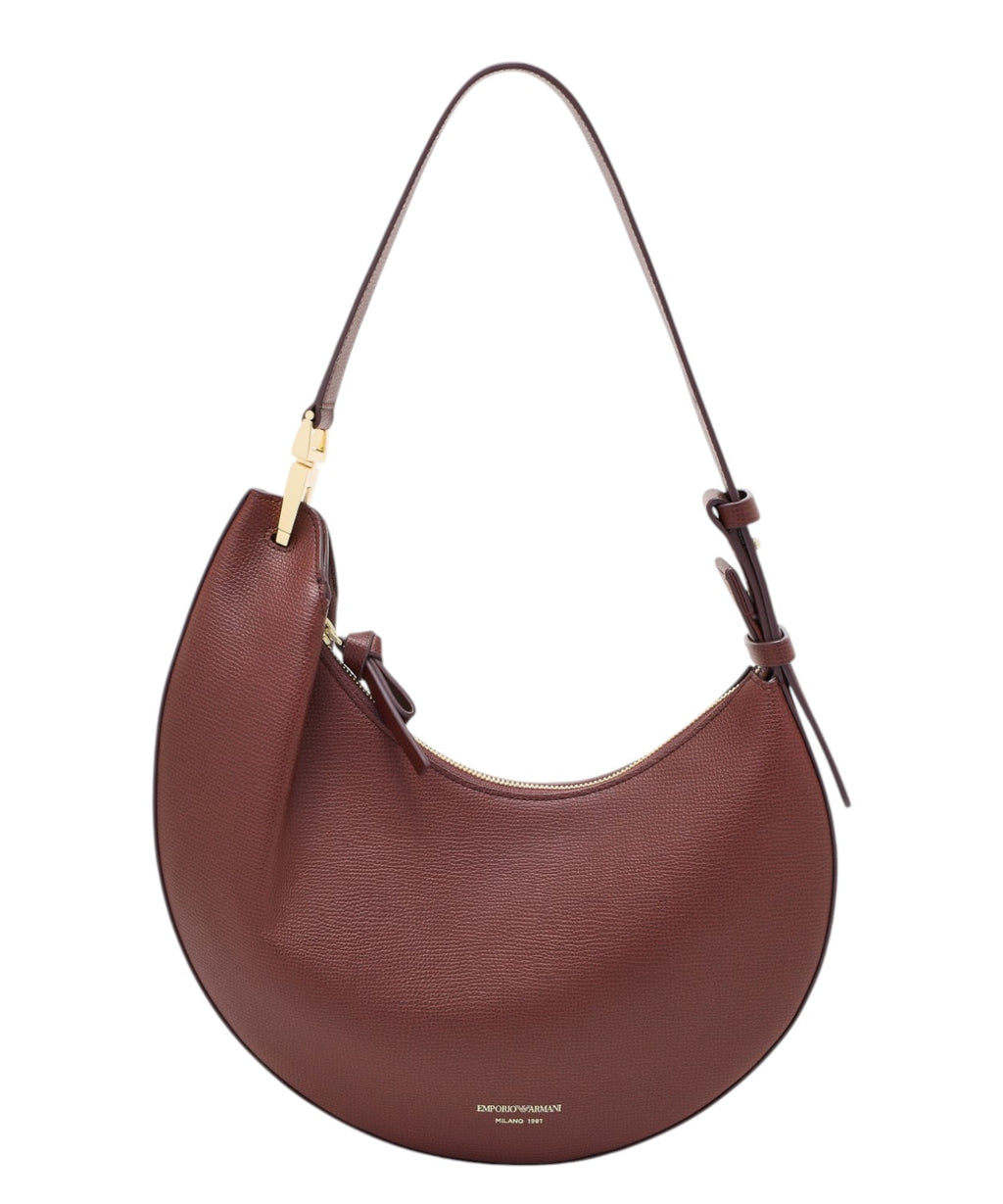 Borsa Emporio Armani 1981 hobo pelle mini granata