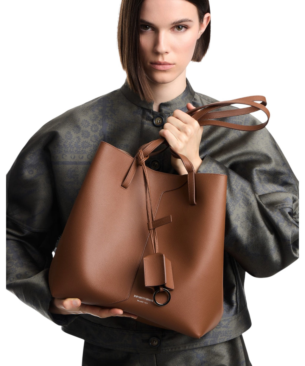 Charm Emporio Armani Pelle Mini Granata per Borse