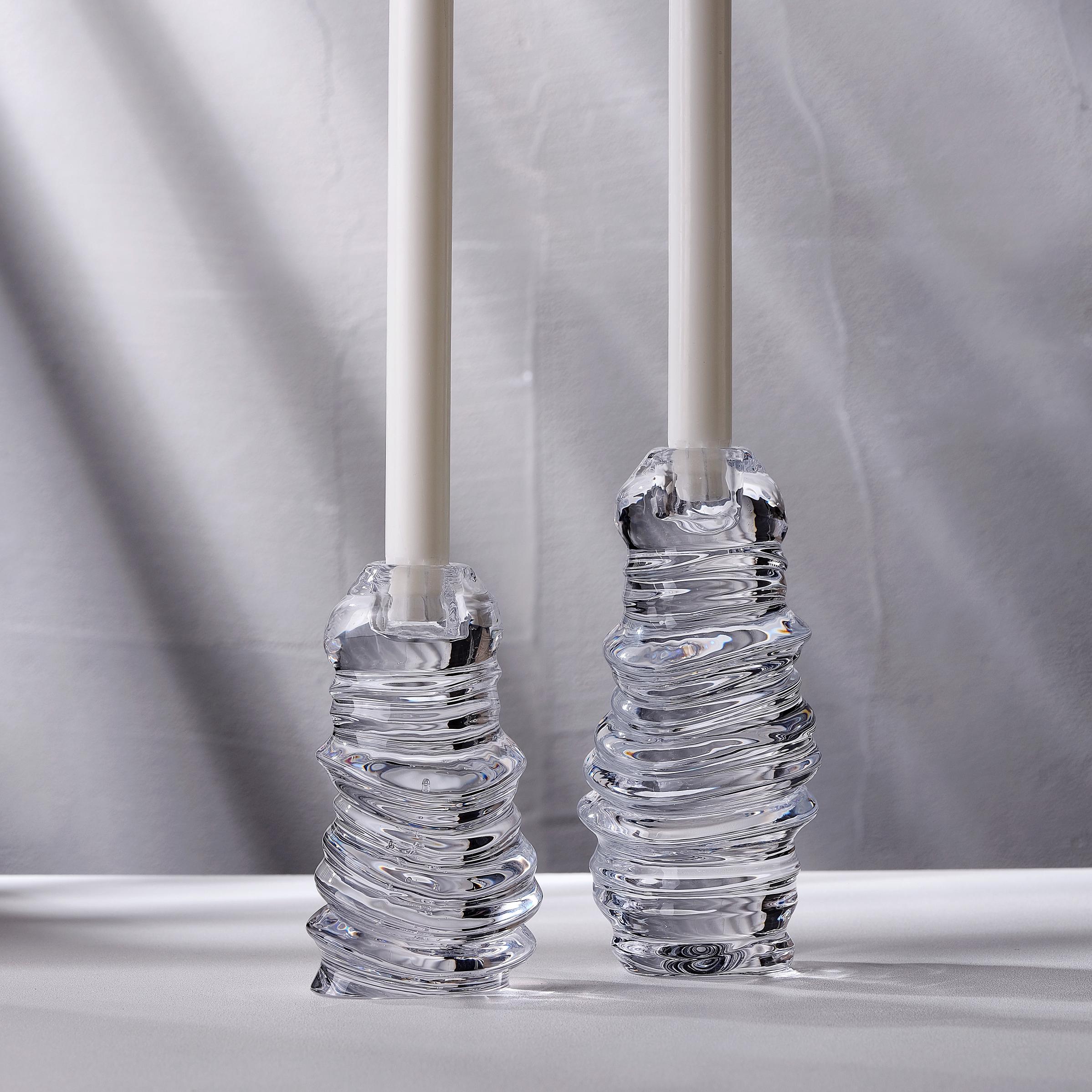 Eos Candle Holder Long-NUDE EU-Candle holder-Vittorio Citro Boutique