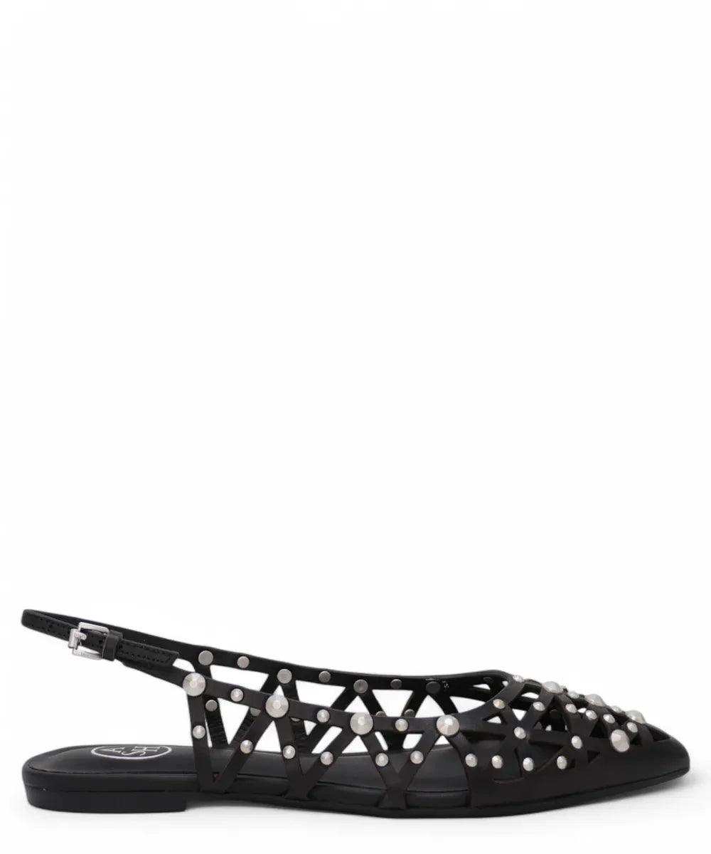 Bazaar Ballerine Slingback in Pelle con Borchie-ASH-Ballerine-Vittorio Citro Boutique