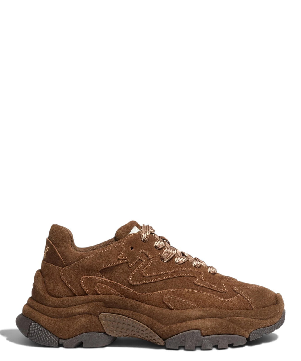 Sneakers ASH Addictbis01 in Camoscio con Suola Chunky