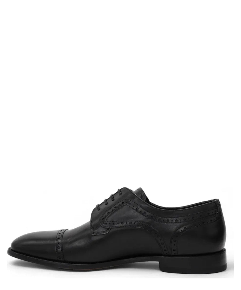 Scarpe Derby in Vitello Nero-Graziano Salvatelli-Stringate-Vittorio Citro Boutique