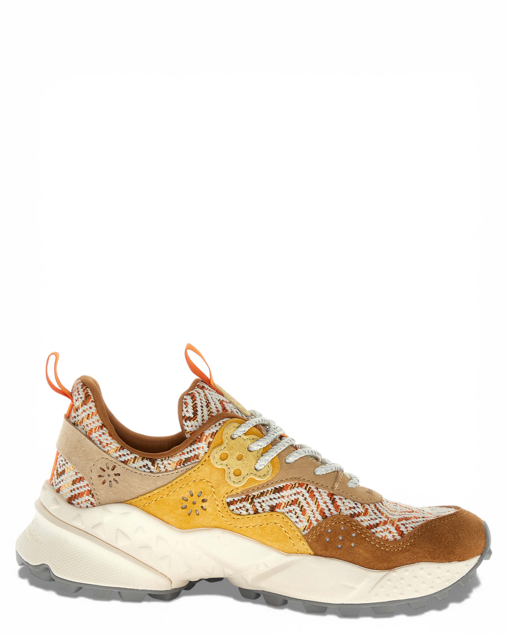 Sneakers in Suede e Tessuto Maglia