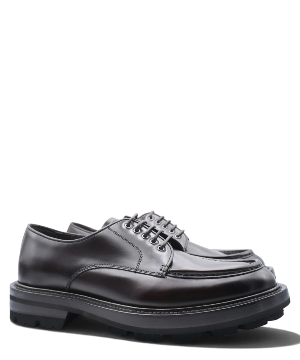 Stringata Uomo Barrett con Pelle Polished Ebano