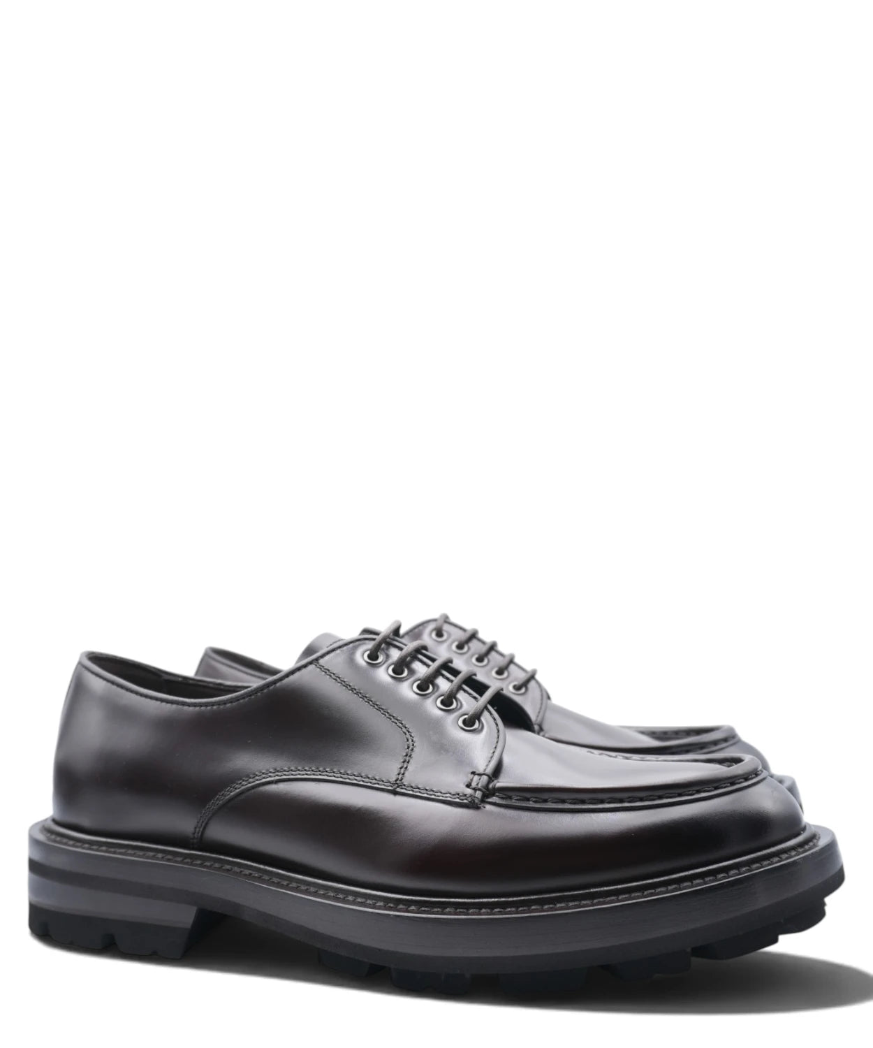 Stringata Uomo Barrett con Pelle Polished Ebano