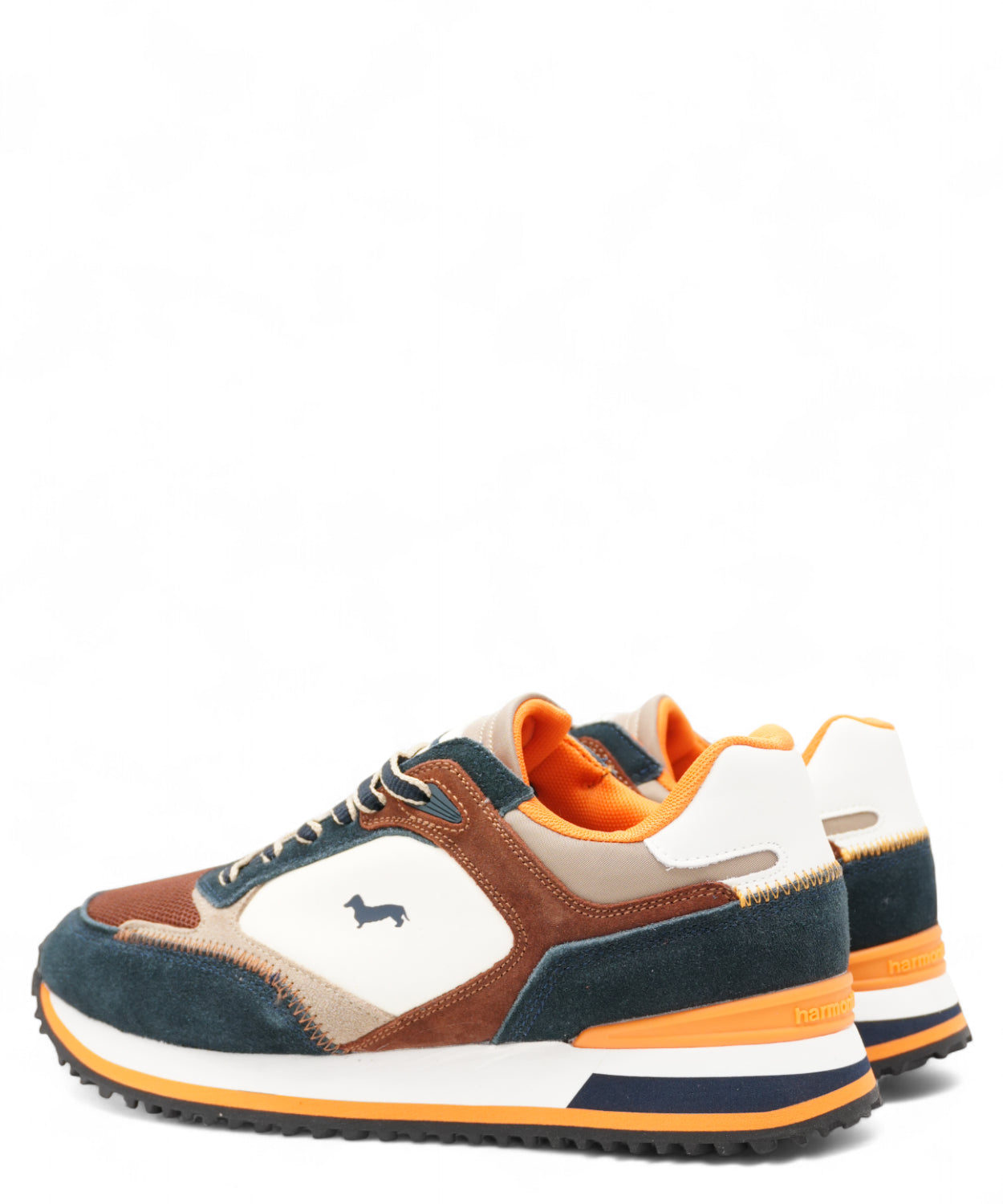 Sneakers Harmont & Blaine blu e marrone-Harmont&Blaine-Sneakers-Vittorio Citro Boutique