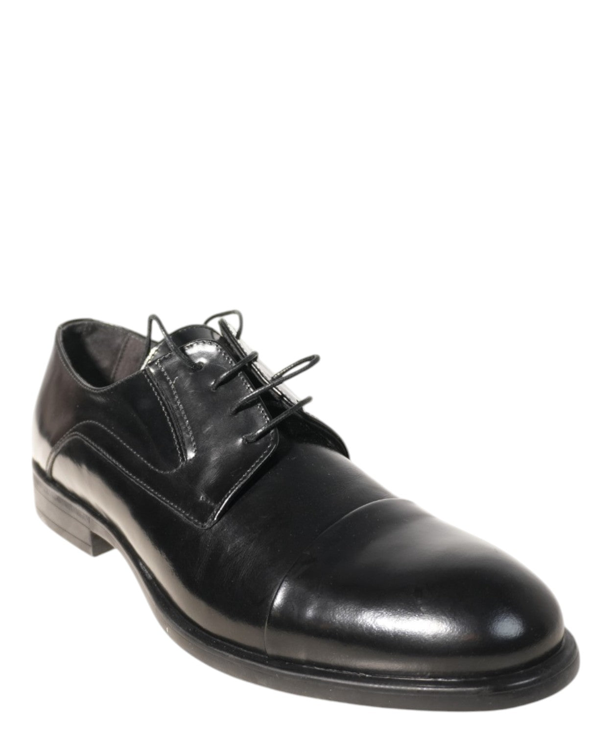 Stringata Uomo Pelle Nera Elegante - Stile e Versatilità