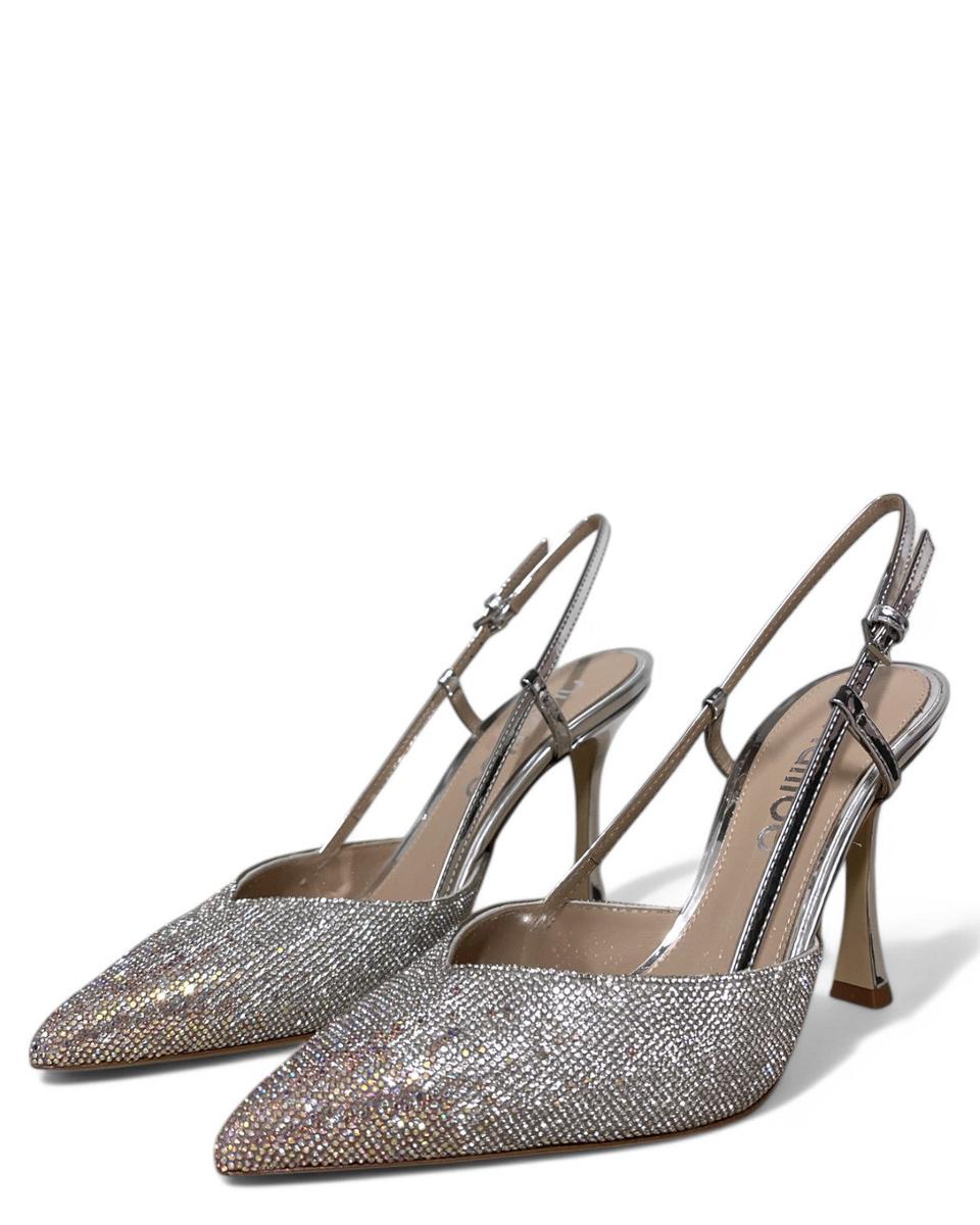 Slingback con punta strass-NINALILOU-Scarpe con tacco-Vittorio Citro Boutique