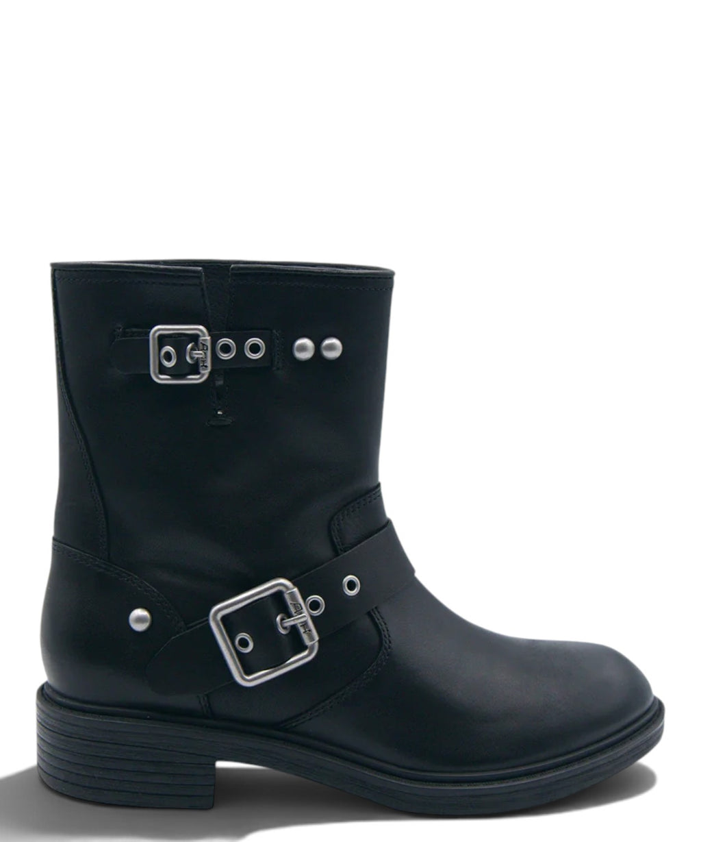 Stivaletti ASH Flame Lily Moto Bootie in Pelle con Fibbie