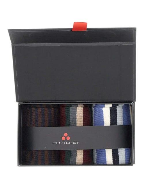 Peuterey Donatello Stripe Set 3 Calze Uomo a Righe