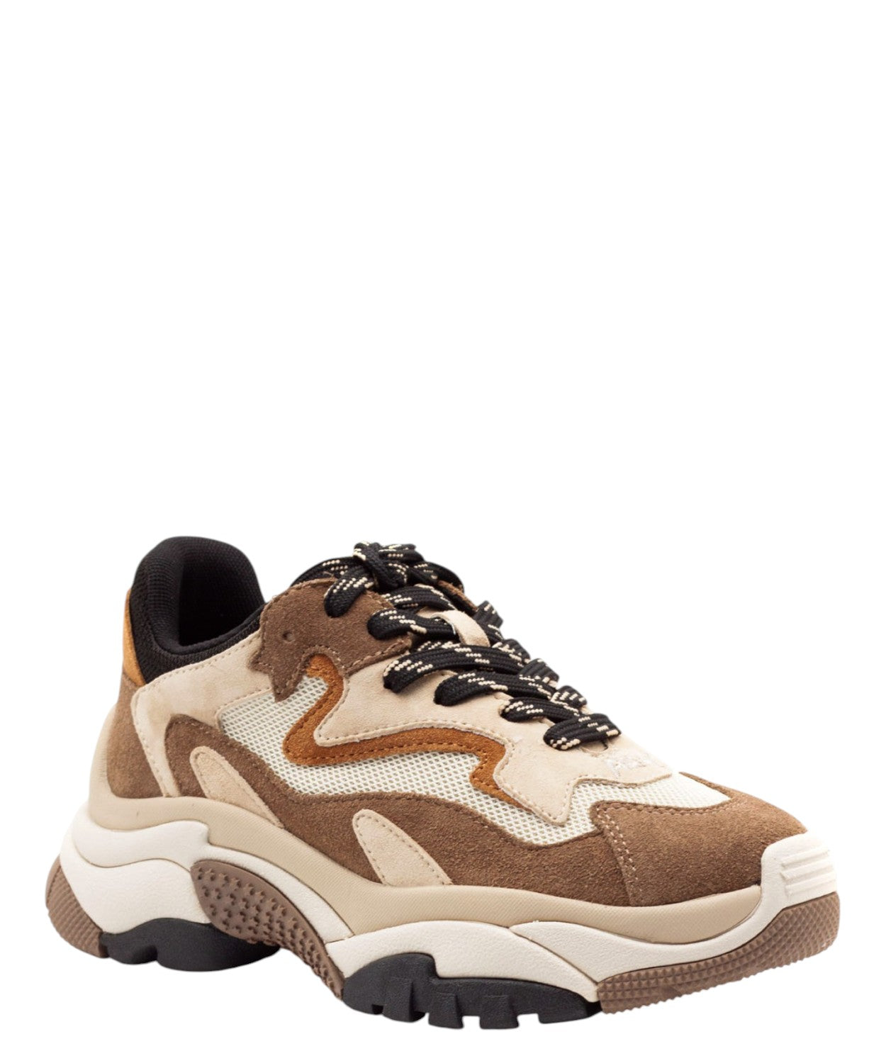 Sneakers ASH Addict 02 in camoscio e mesh oversize