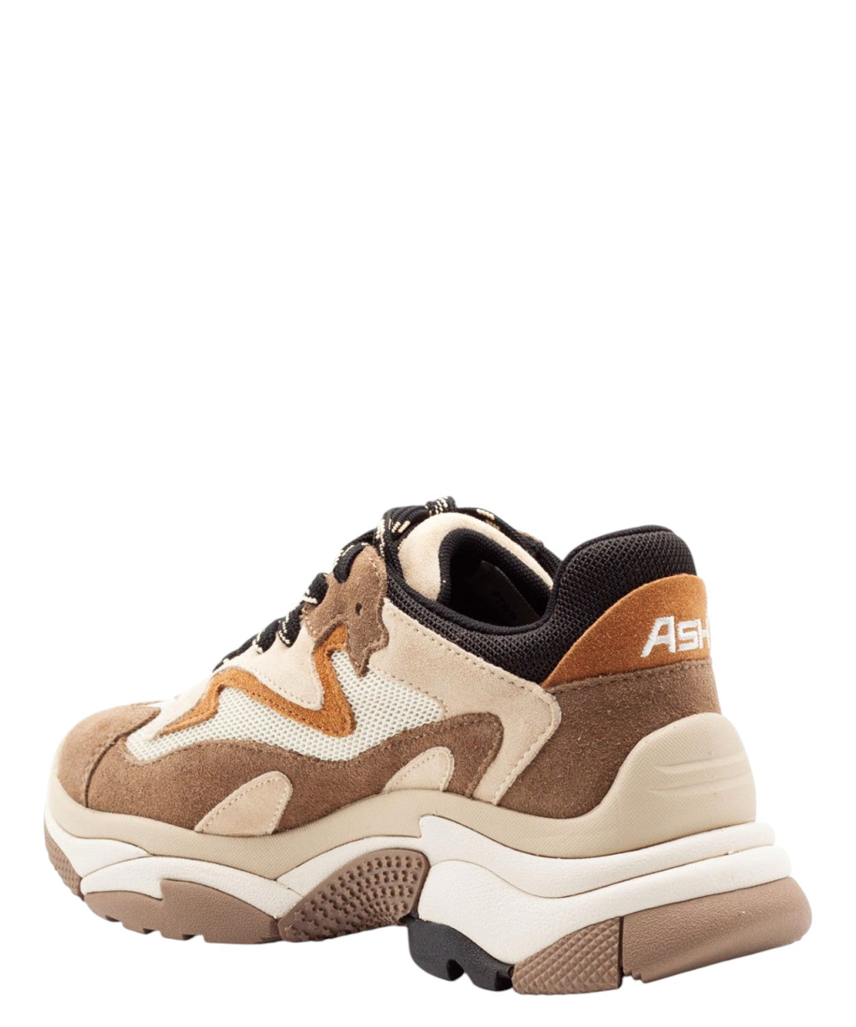 Sneakers ASH Addict 02 in camoscio e mesh oversize