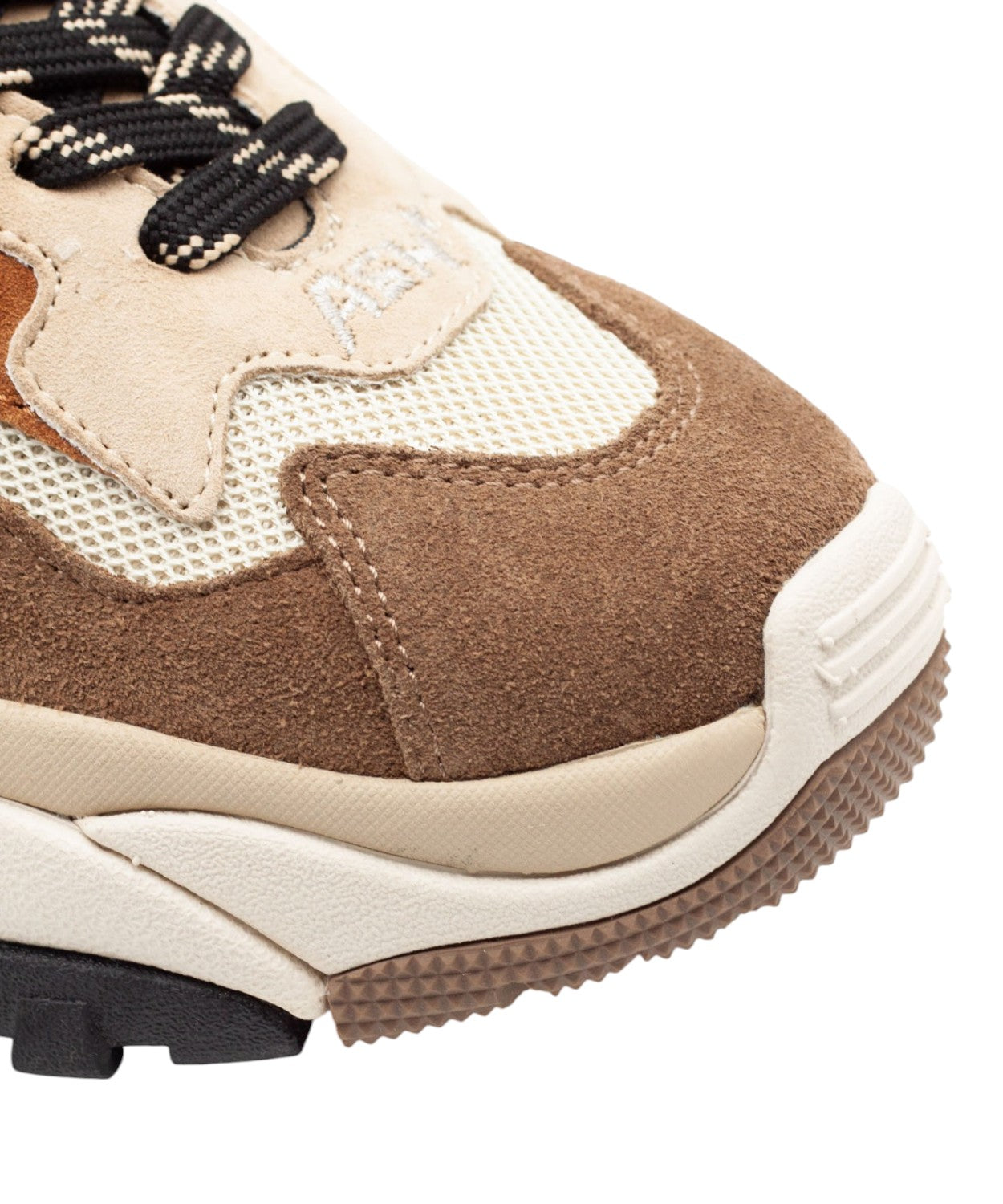 Sneakers ASH Addict 02 in camoscio e mesh oversize