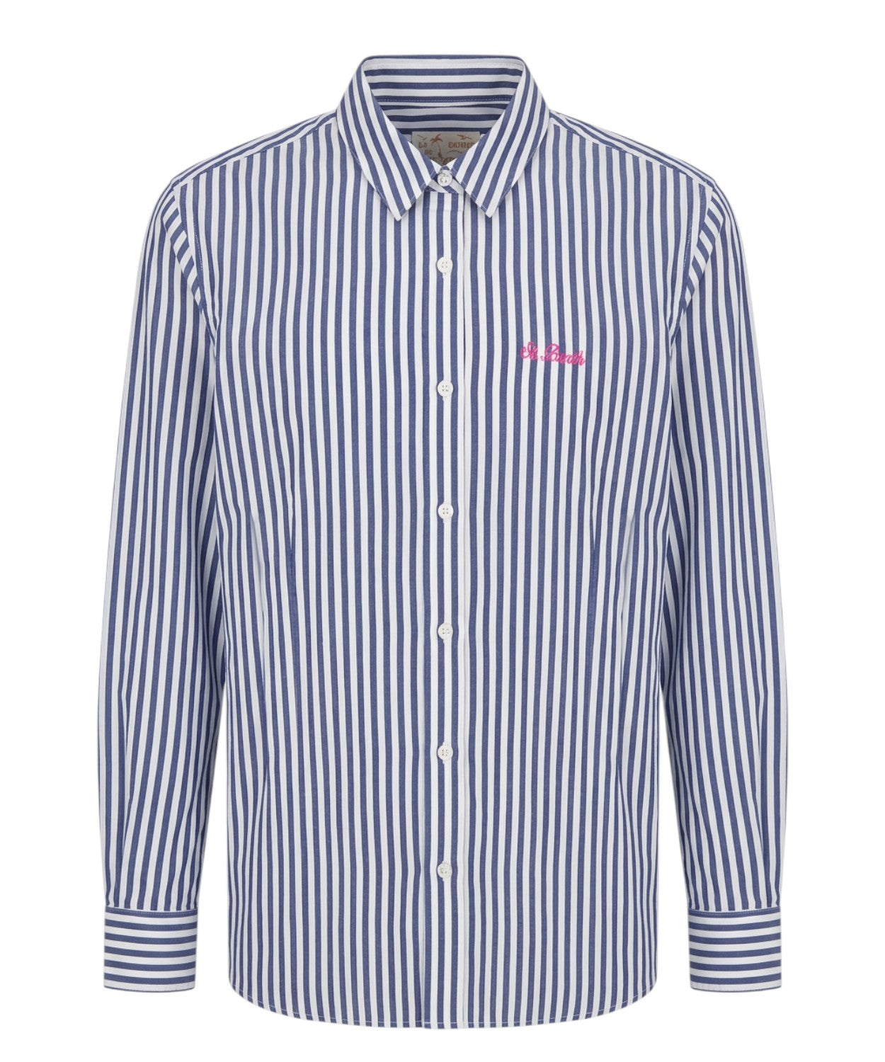 Brigitte Poplin Cotton Shirt with Labubu Embroidery
