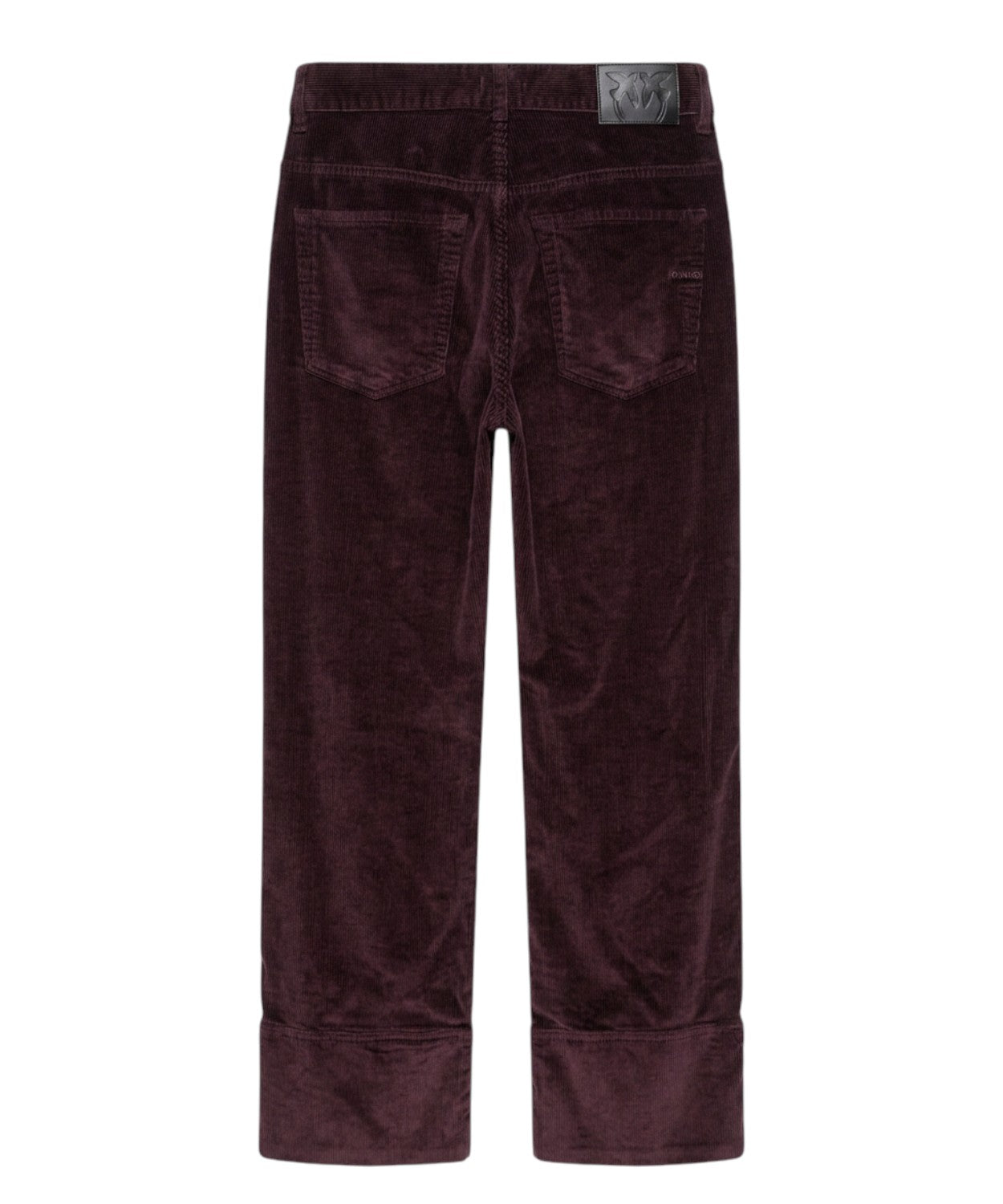 Kalhoty Pinko Cynthia Cropped z sametu