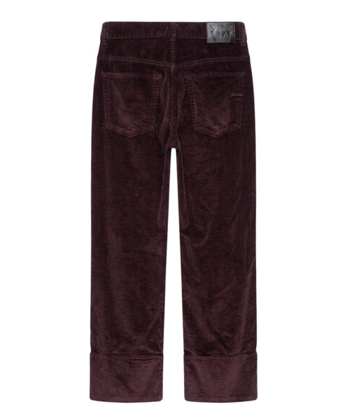 Pantaloni Pinko Cynthia Cropped in Velluto