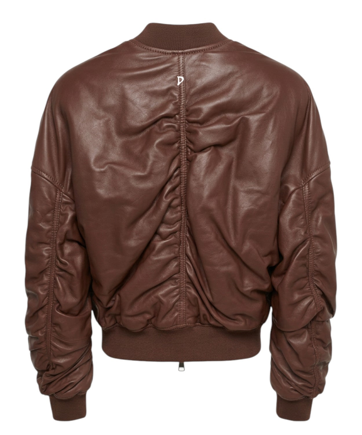 Dondup Bomber Nappa con Maniche Arricciate