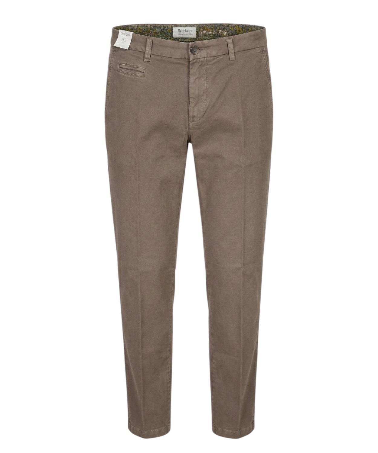 Pantalone Uomo Regular Fit in Cotone Re-Hash