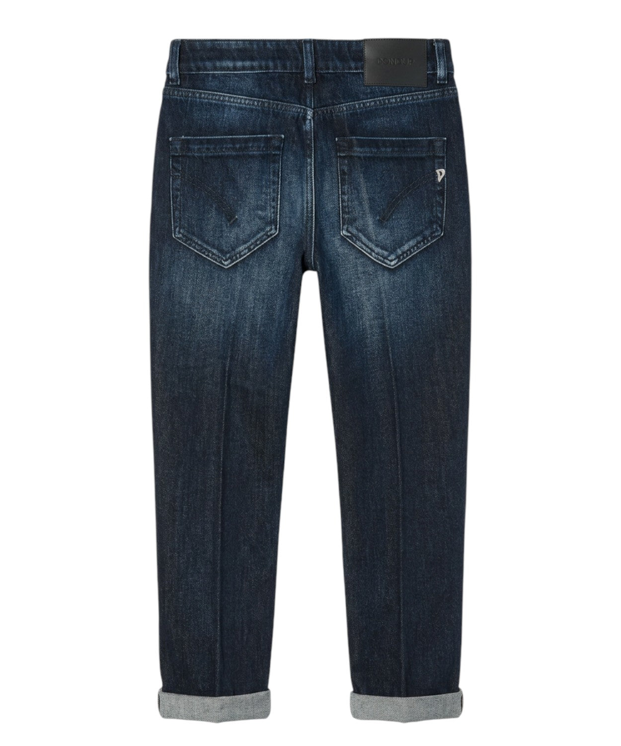 Dondup Koons Jeans Loose Fit Denim con Bottoniera Gioiello