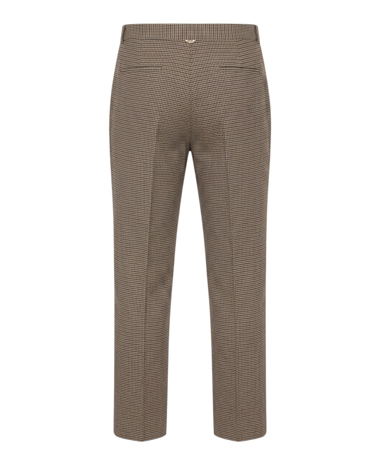 Pantaloni Pied-de-Poule Twinset con piega centrale