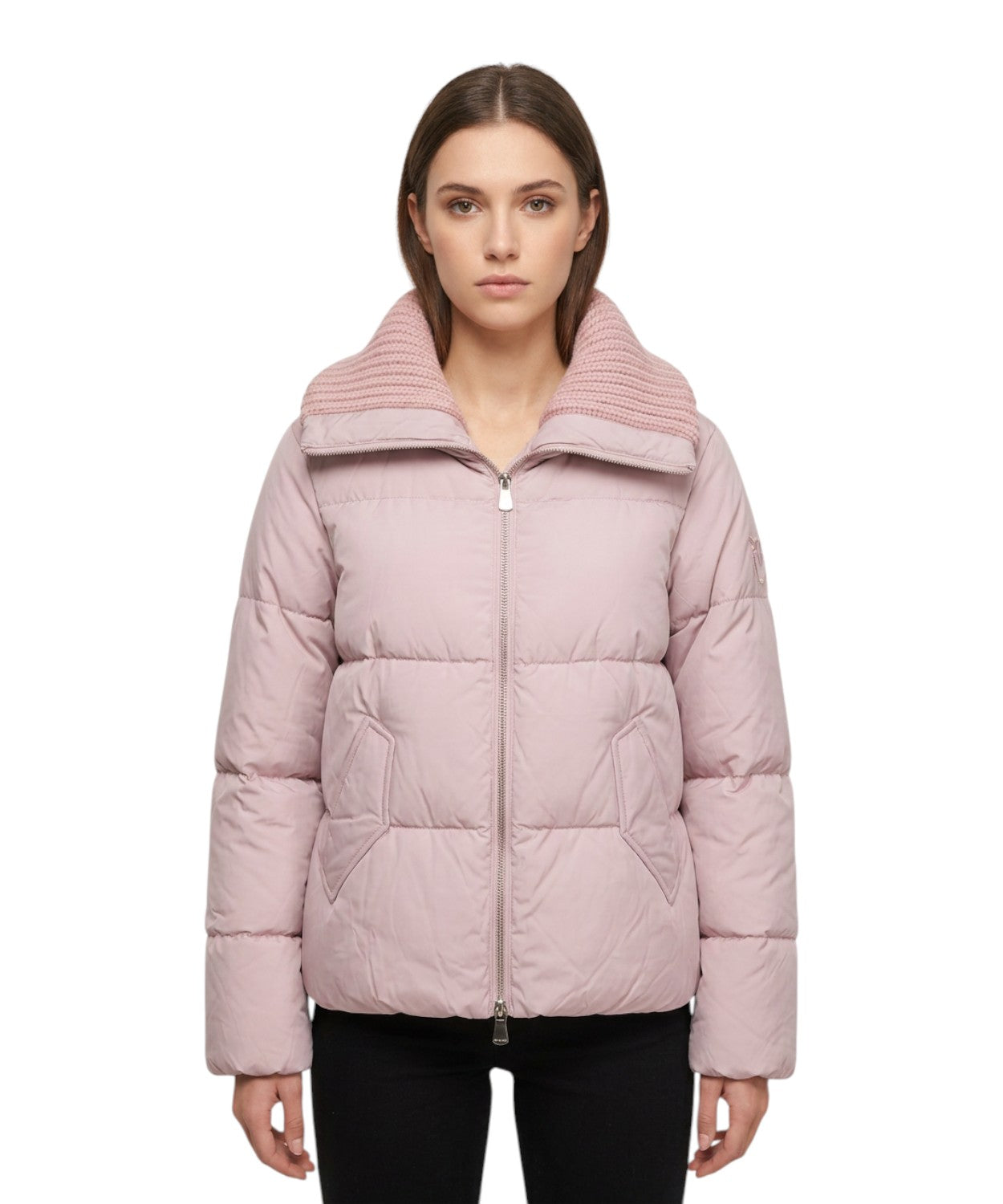 Piumino Pinko Dianthus con relleno y cuello de punto