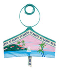 Top Bikini Nairobi Halter con Stampa Piazzata