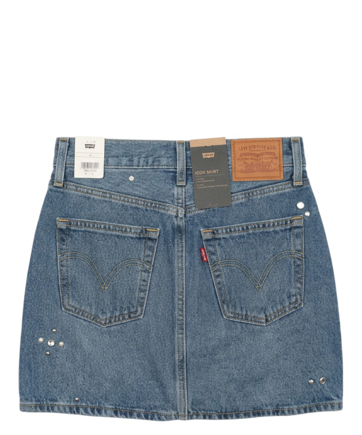 Gonna Levi's Denim con Strass Applicati
