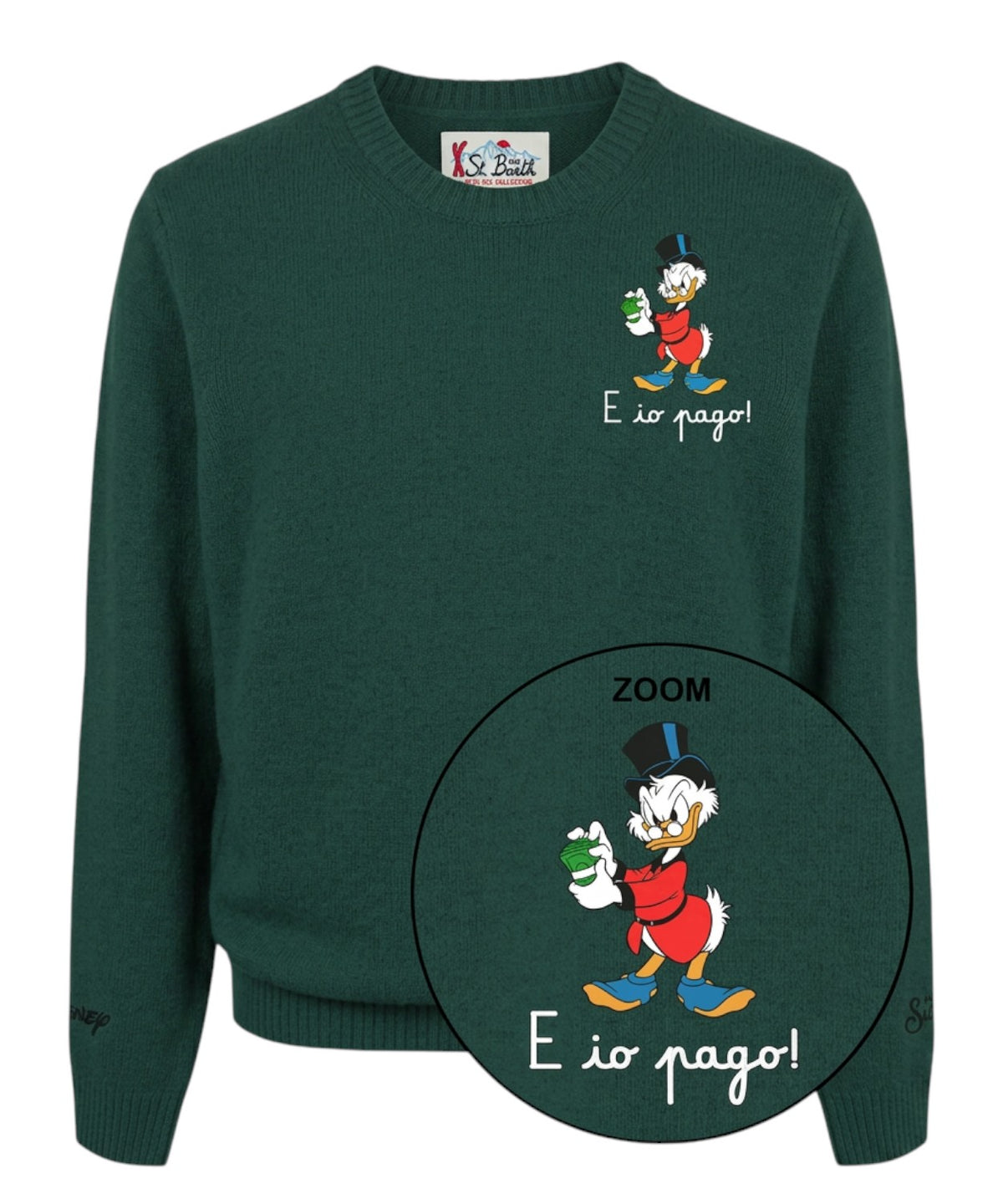 Sweter Heron Light z haftem Zio Paperone