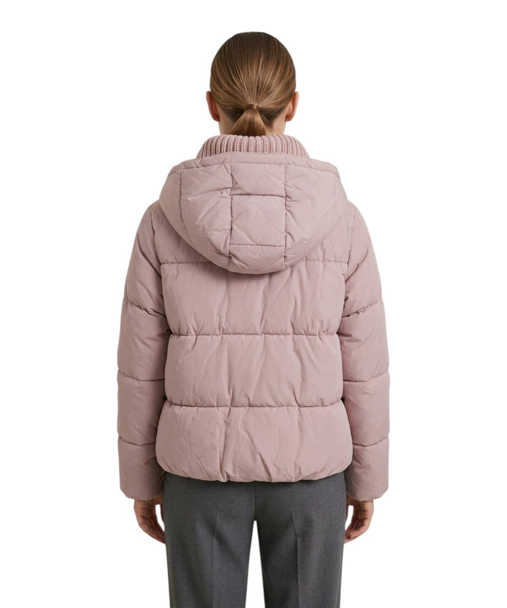 Piumino Pinko Dianthus con relleno y cuello de punto
