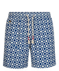 Men's boxer swim trunks MC2 Saint Barth with Geometric Print