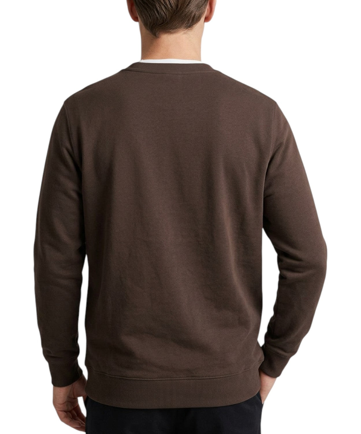 Felpa Uomo Dondup Regular Fit con Logo Ricamato