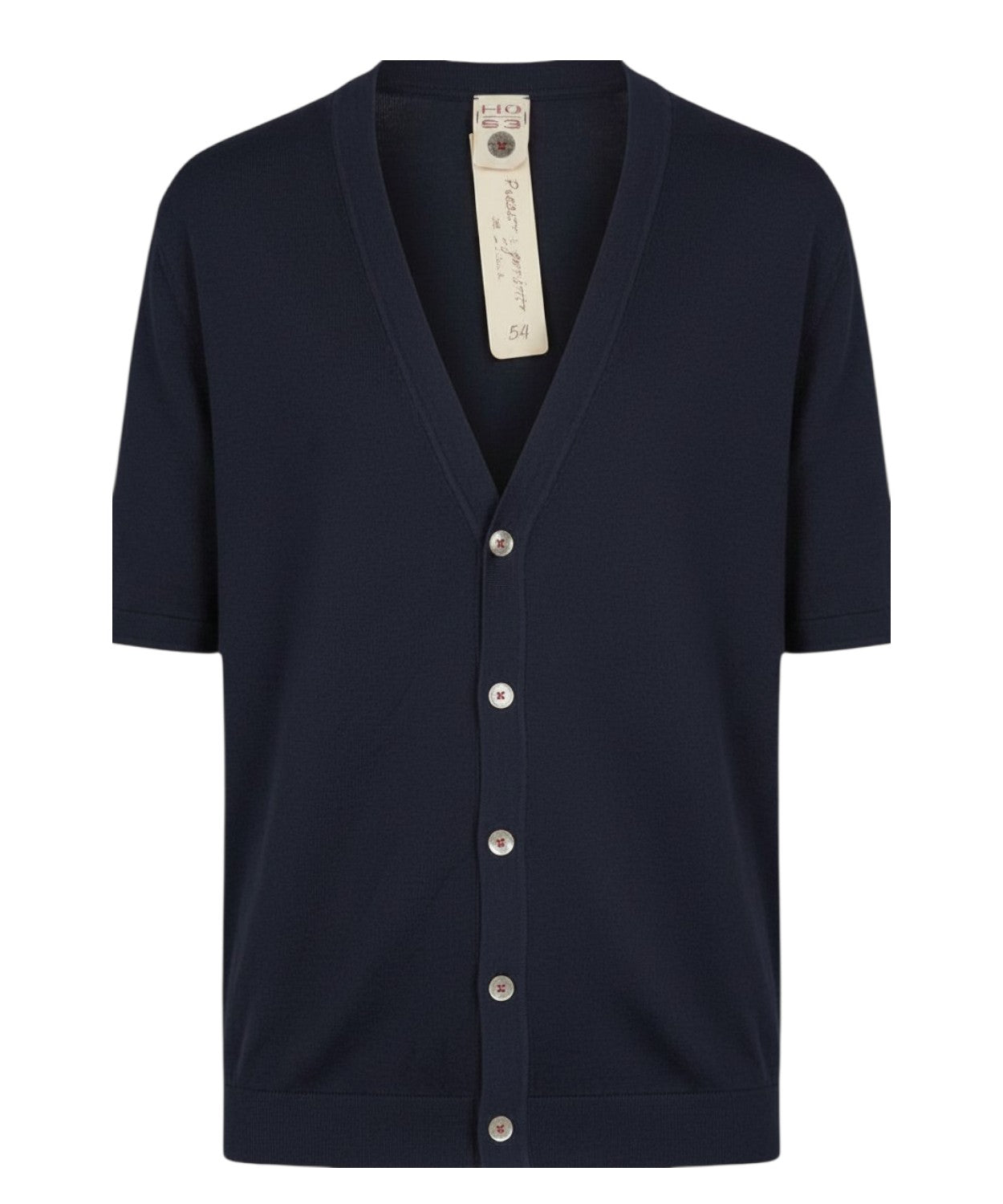 Cardigan Uomo H953 Seta e Cotone a Mezza Manica