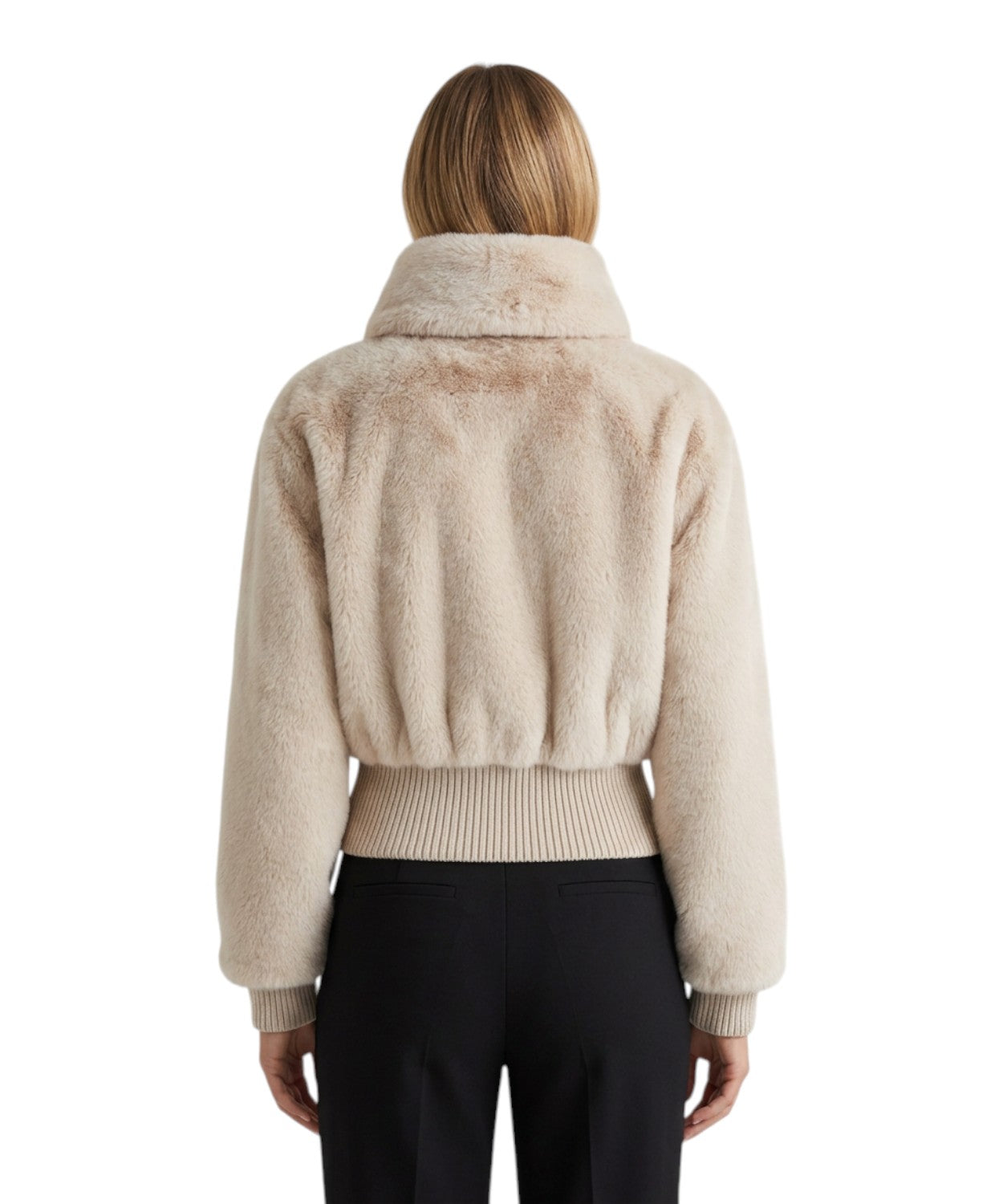 Bomber Pinko Bagels in simil pelliccia elegante
