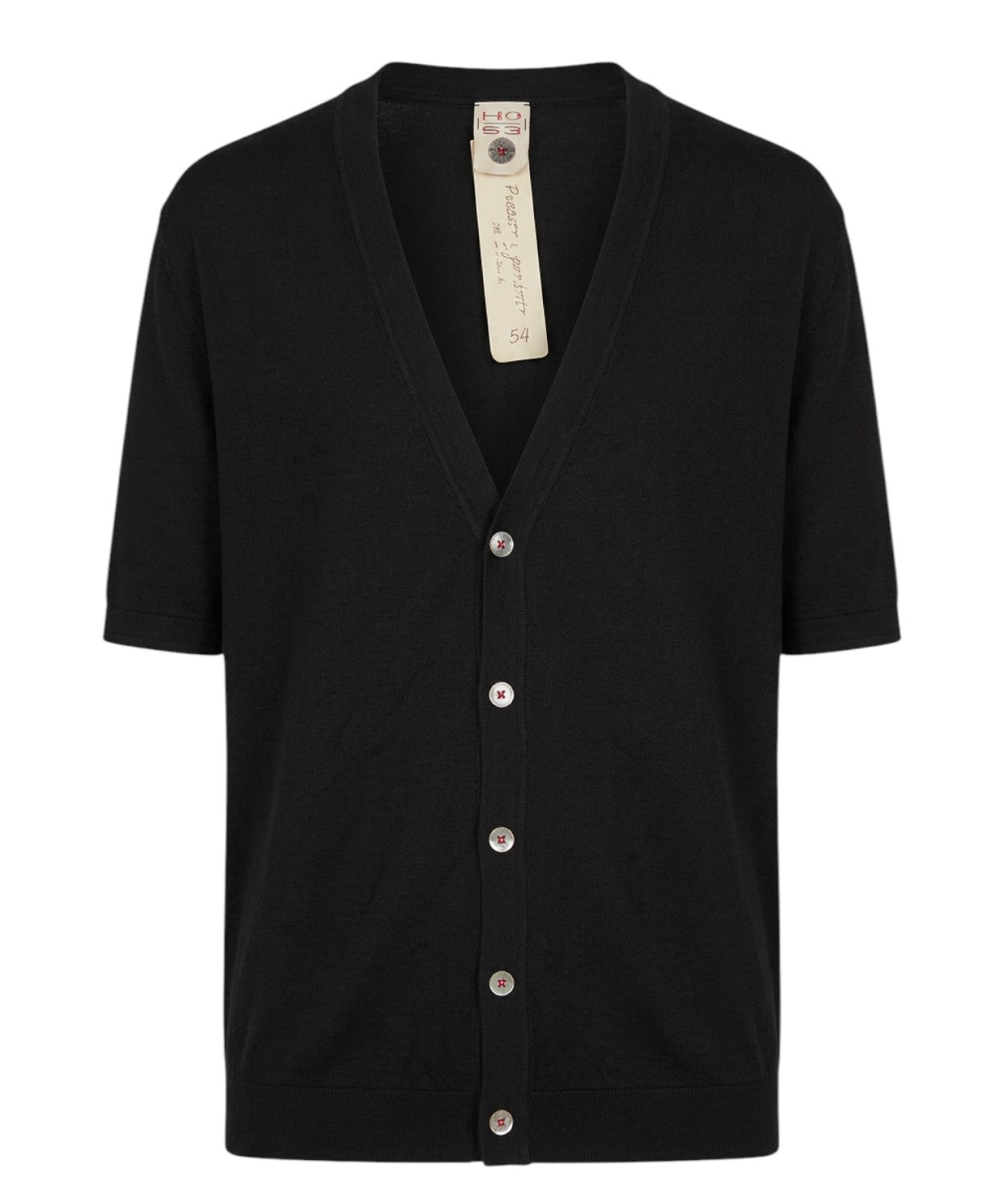 Cardigan Uomo H953 in Seta e Cotone a Mezza Manica