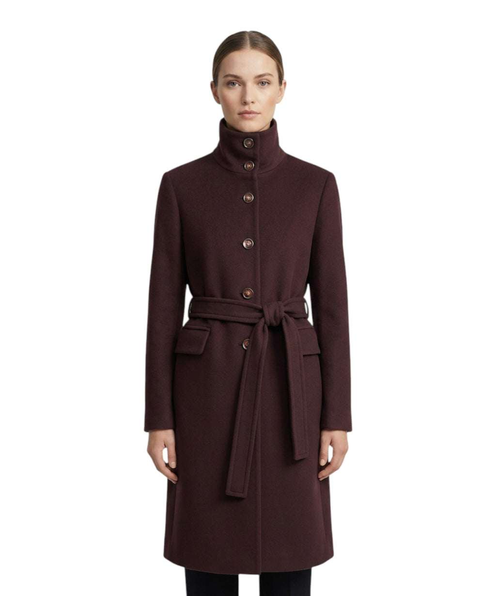 Cappotto Pinko Citiso Donna in Panno Doppio con Cintura