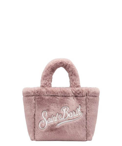 Borsa Vanity Mini Soft in Faux Fur con Tracolla