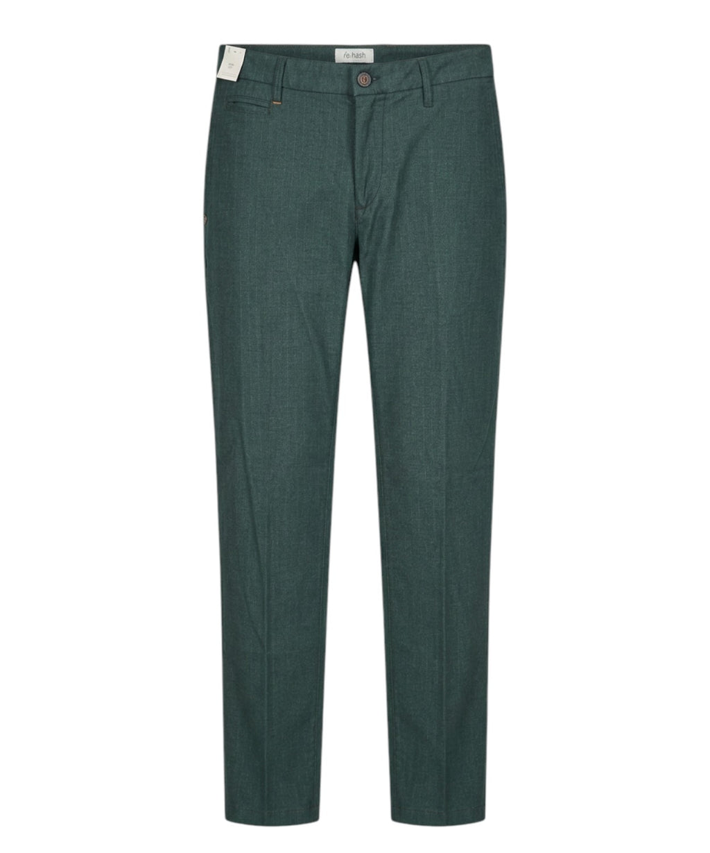Men's Pinstripe Wool Trousers Re-Hash Elegant