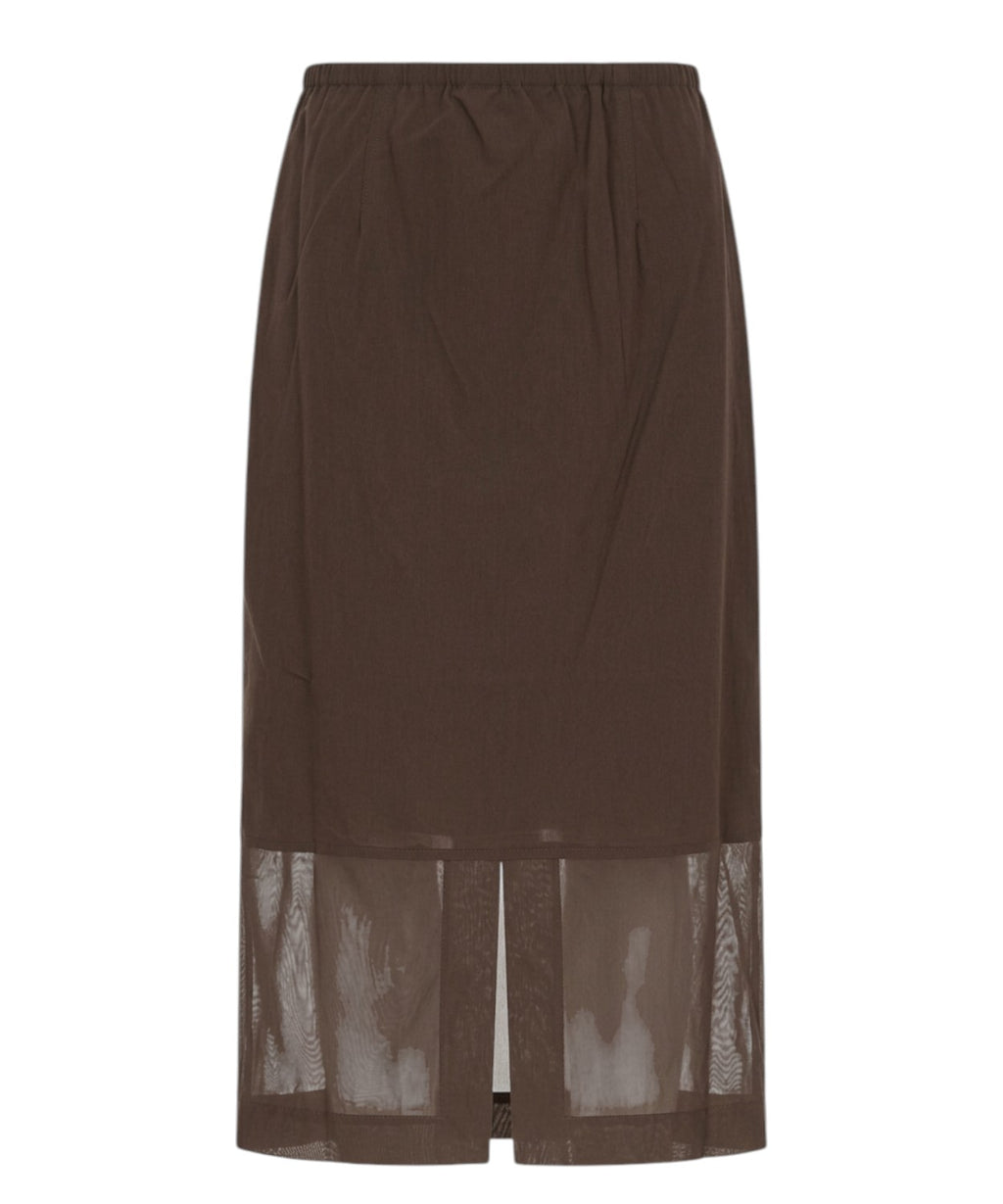 Falda MM Max Mara con abertura y cintura elástica