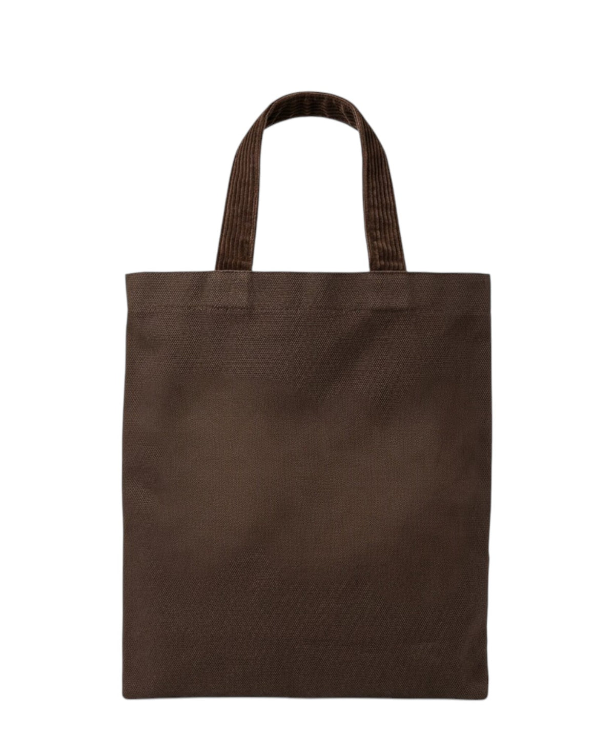 Bolso Essential de lona encerada con asas de terciopelo de pana
