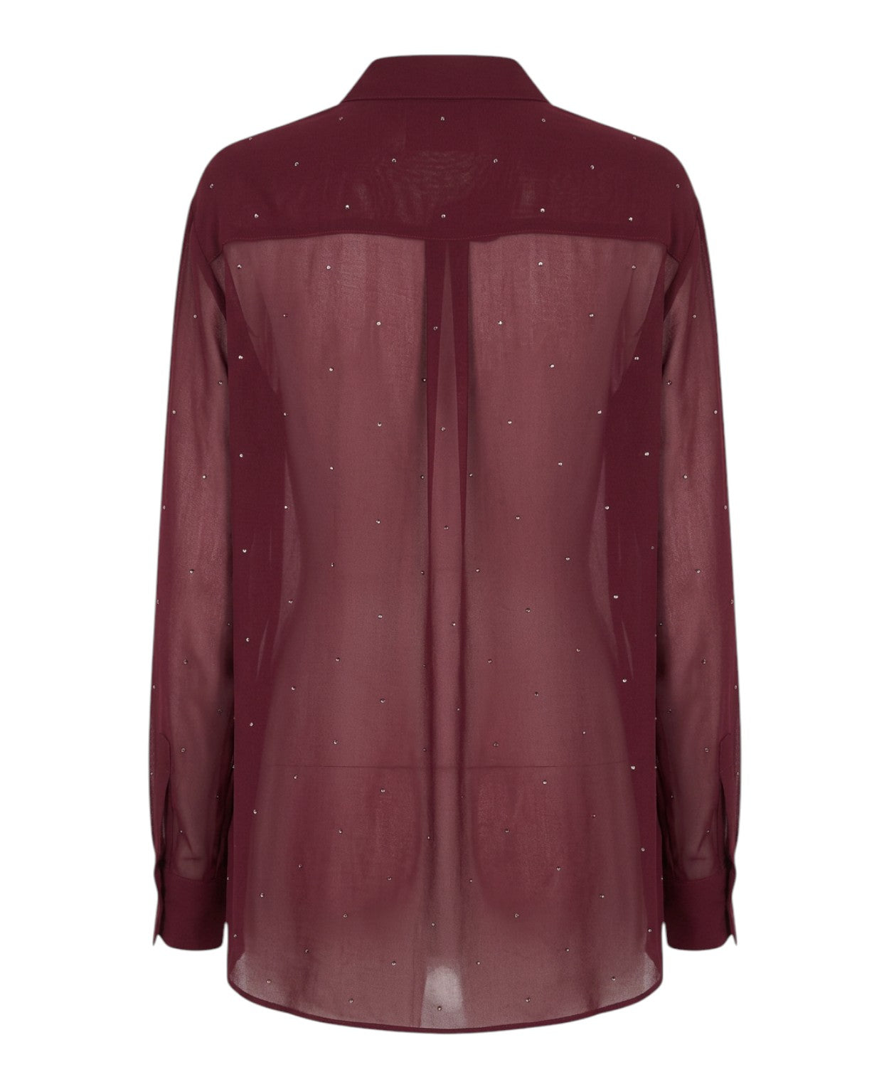 Camicia MC2 Saint Barth Brigitte z georgette se štrasem