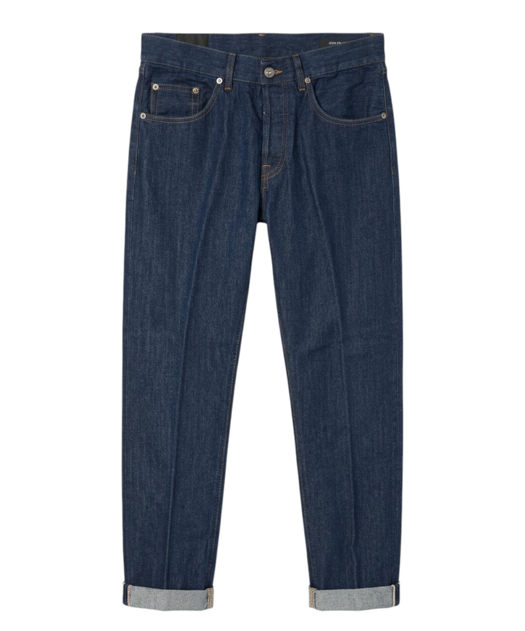 Jeans Uomo Dondup Relax Regular Fit in Denim Rigid