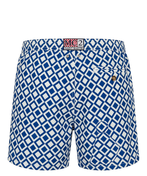 Costume boxer uomo MC2 Saint Barth con Stampa Geometrica