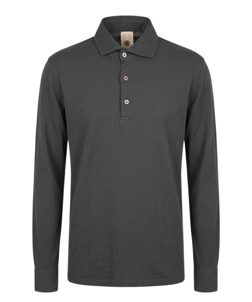 Polo Uomo H953 Cotone e Modal Maniche Lunghe