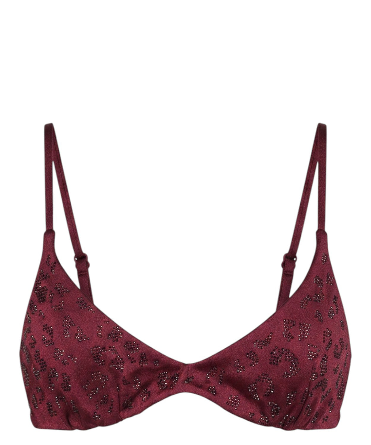 Paloma MC2 Saint Barth Bikini Top with Leopard Rhinestones