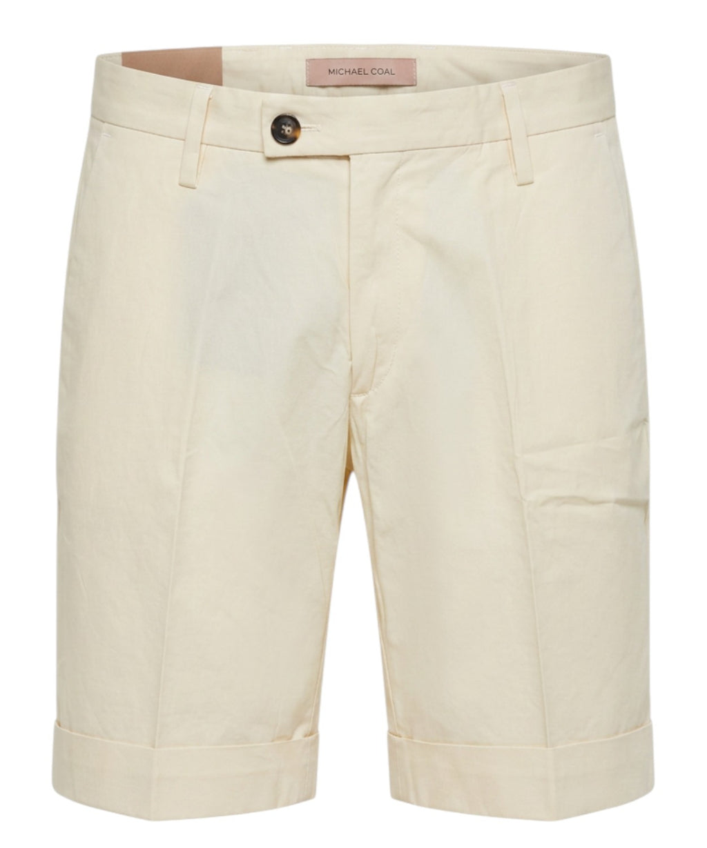 Men's Bermuda Shorts Michael Coal in Stretch Cotton